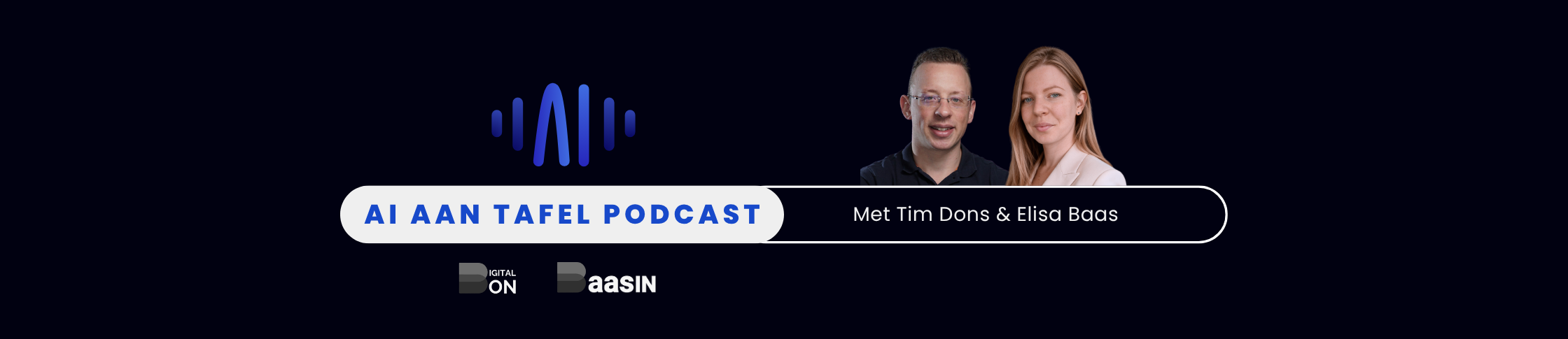 AI aan Tafel Podcast met Tim Dons en Elisa Baas